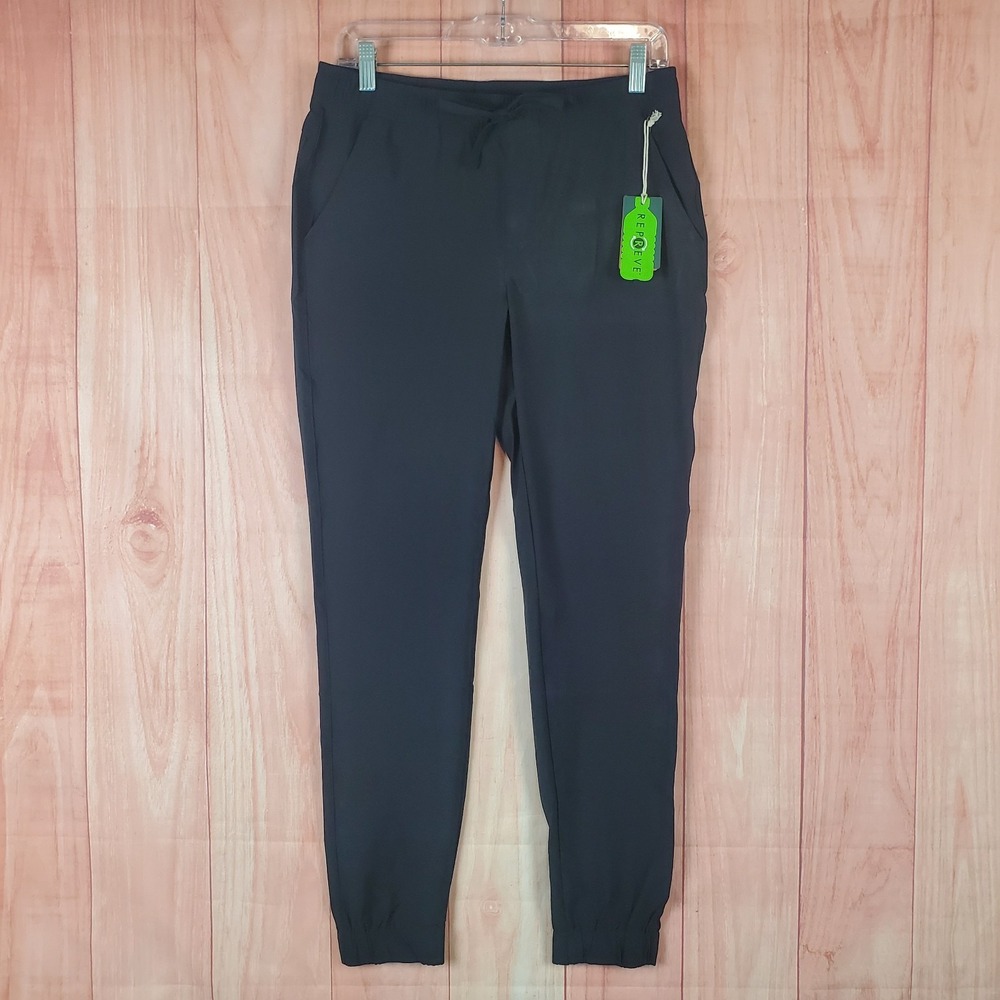 Tentree Destination Pacific Women Pant Sz Small Black Drawstring Pockets Pull On